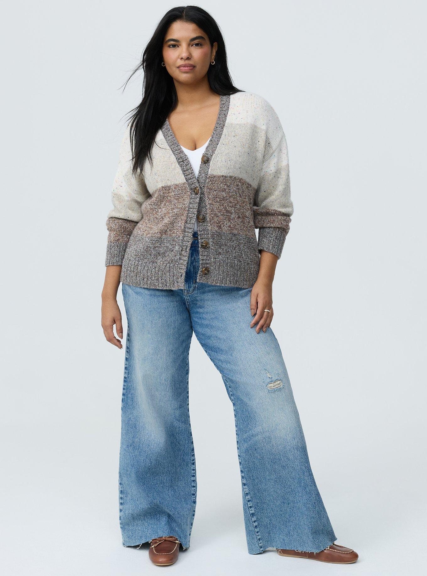 V-Neck Cardigan, MULTI COLOR, alternate