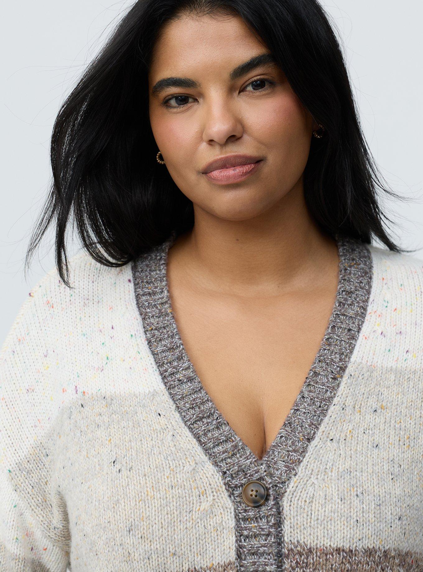 V-Neck Cardigan, MULTI COLOR, alternate