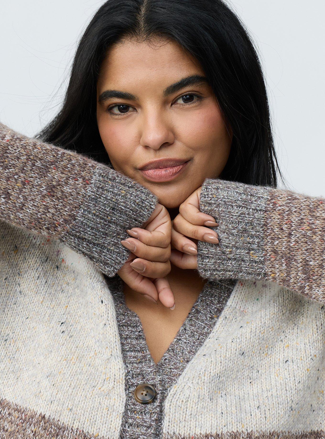 V-Neck Cardigan, MULTI COLOR, alternate