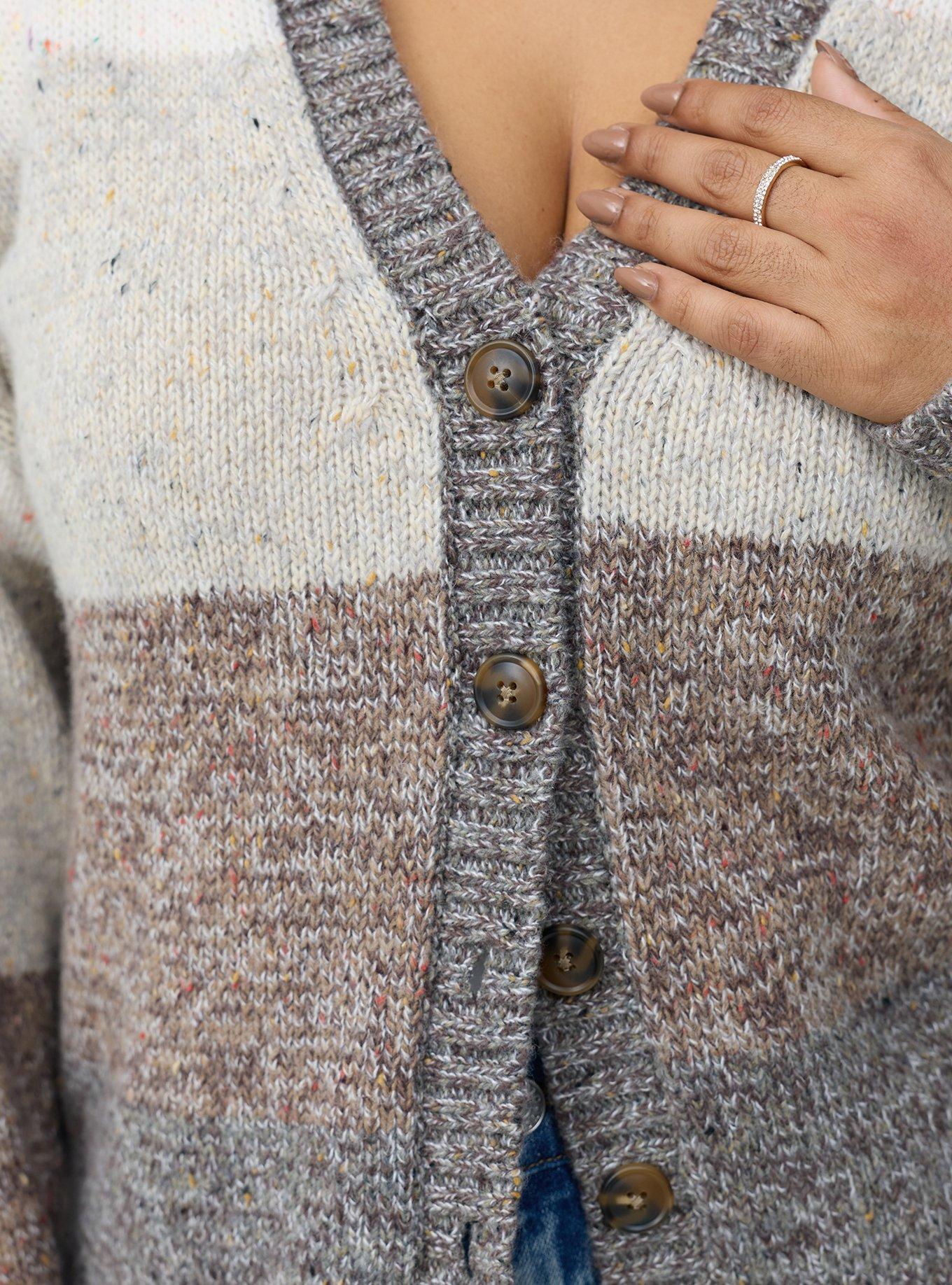 V-Neck Cardigan, MULTI COLOR, alternate