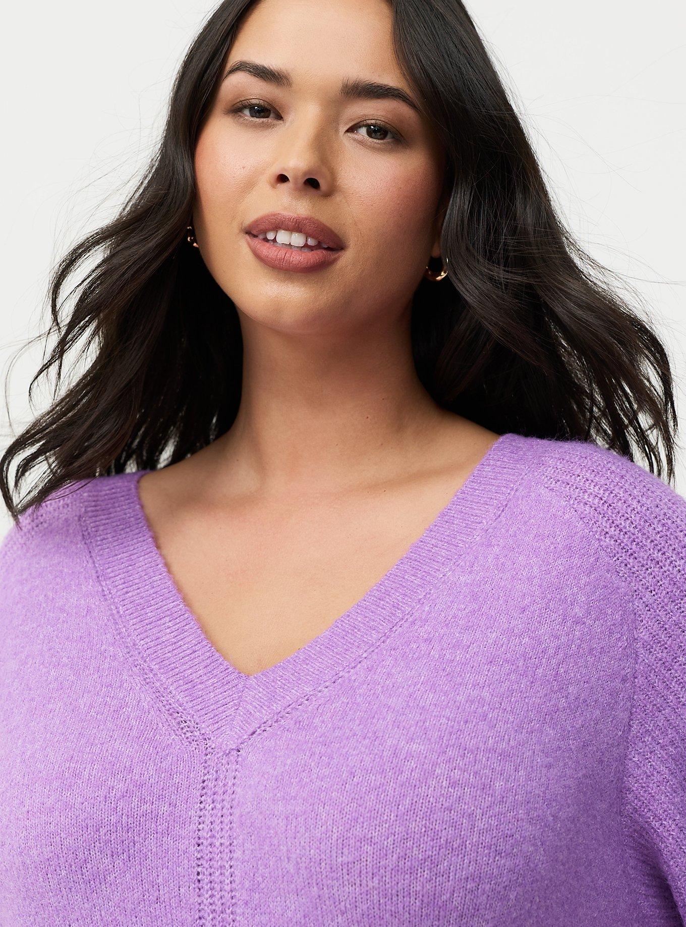 Vegan Cashmere V-Neck Pullover Sweater