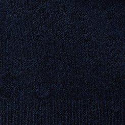 Plus Size Vegan Cashmere V-Neck Pullover Sweater, PEACOAT VEGAN CASHMERE, swatch