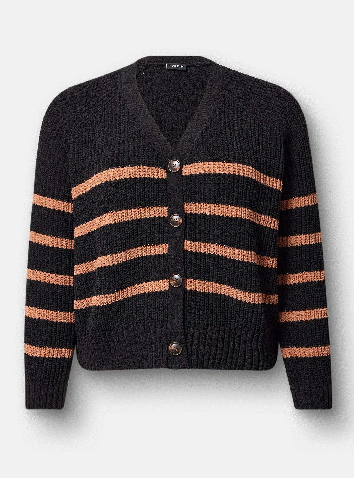 Chenille V-Neck Cardigan, DEEP BLACK, hi-res