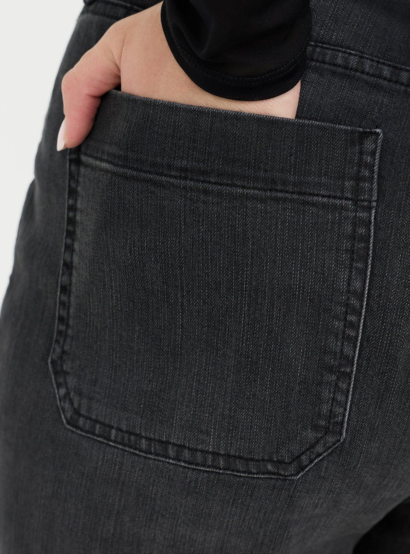 High-Rise Straight Denim Jean, TRUE GRIT, alternate