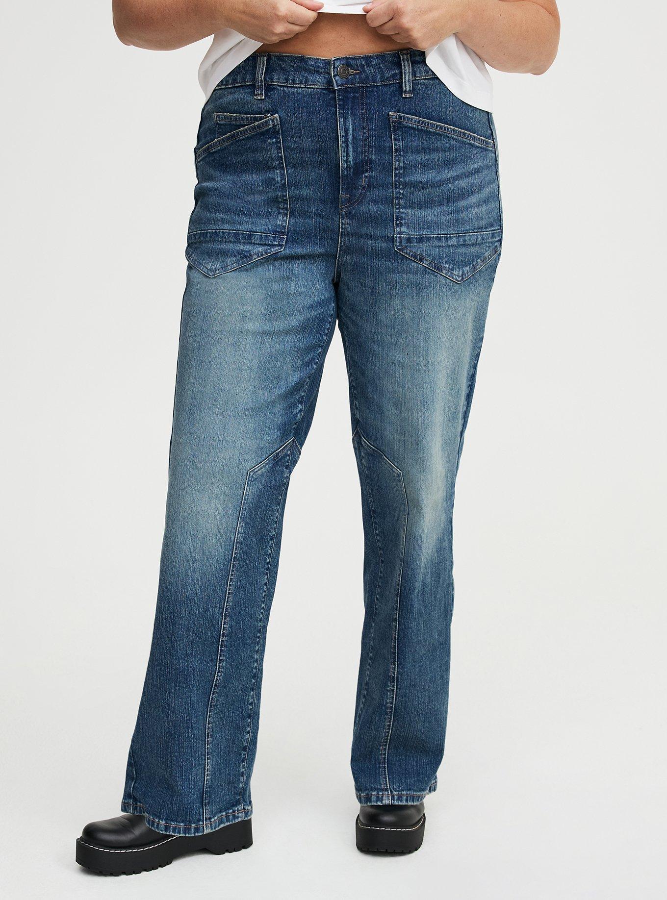 High-Rise Straight Denim Jean