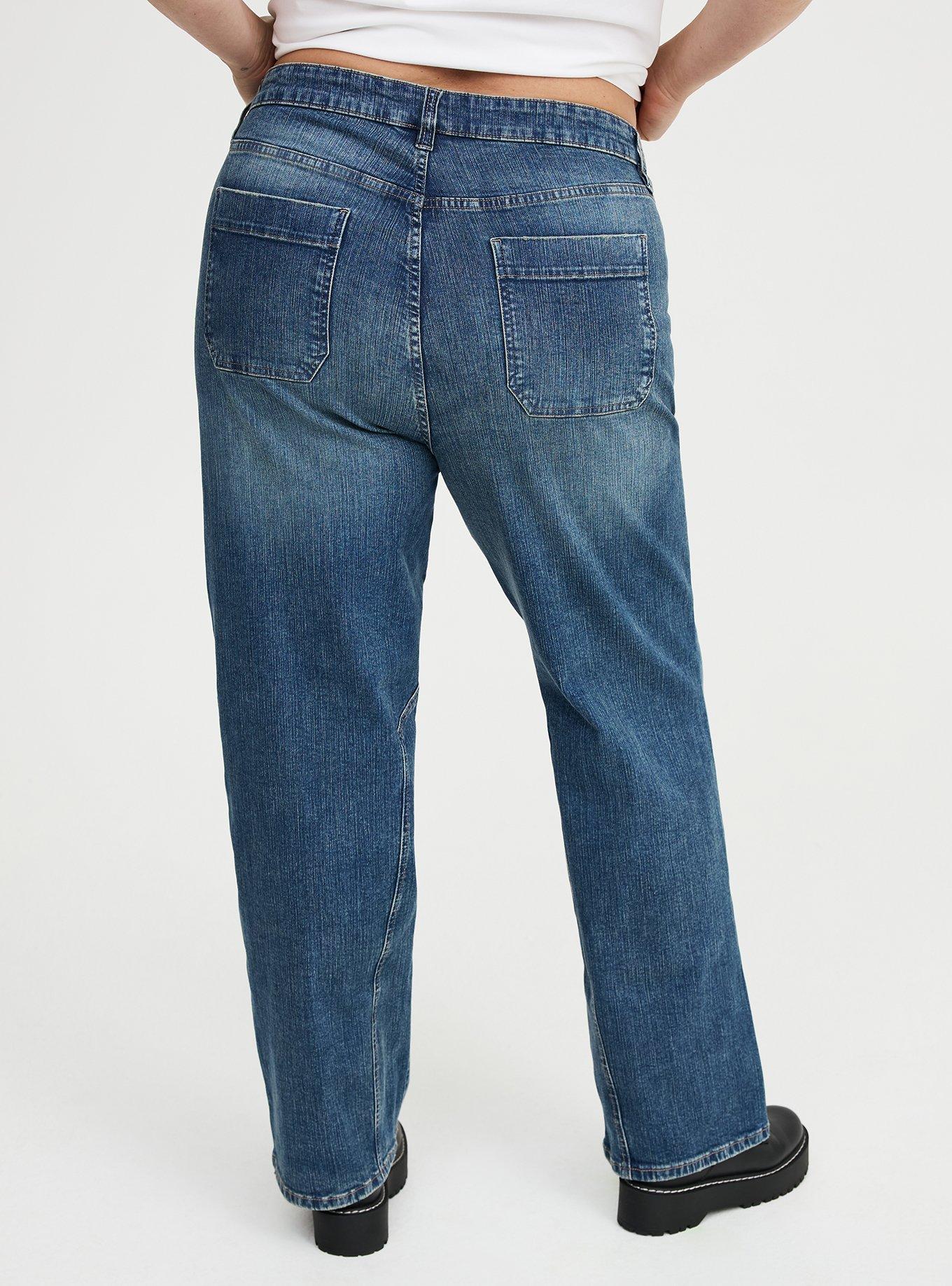 High-Rise Straight Denim Jean