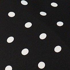 Harper Georgette Straight Hem Blouse, CLOSE DOT BLACK, swatch