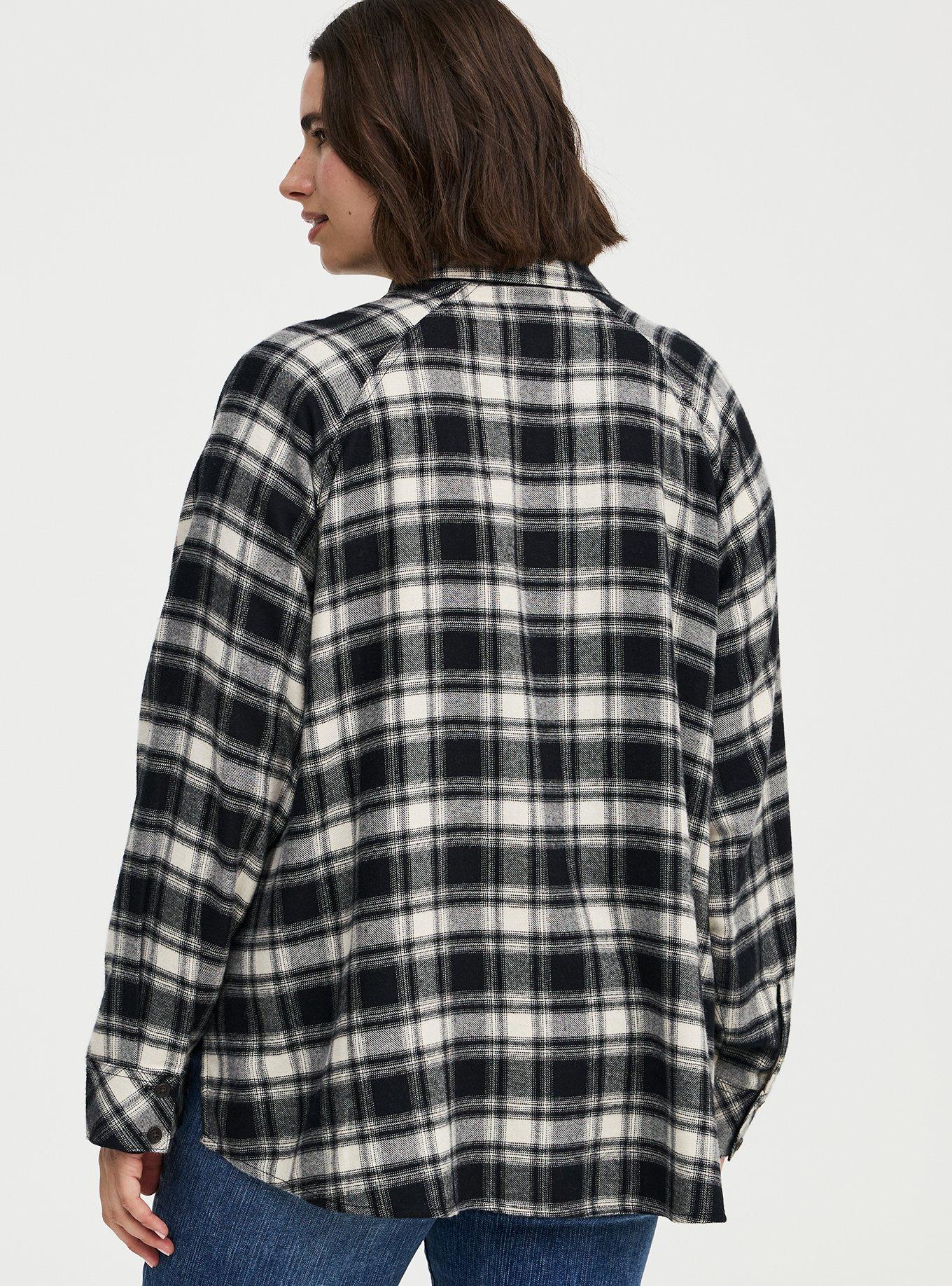 Relaxed Button-Up Shirt, SEGA PLAID DEEP BLACK, alternate