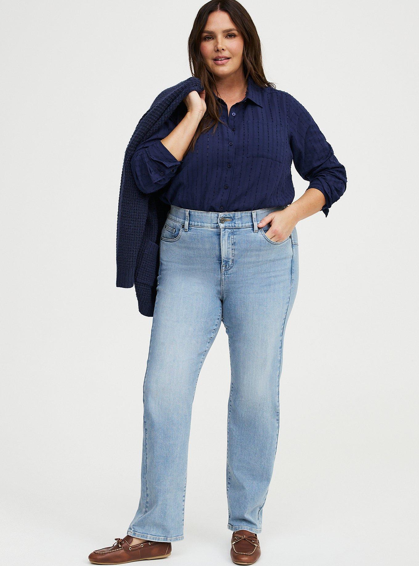 Lizzie Button-Up Shirt, PEACOAT, alternate