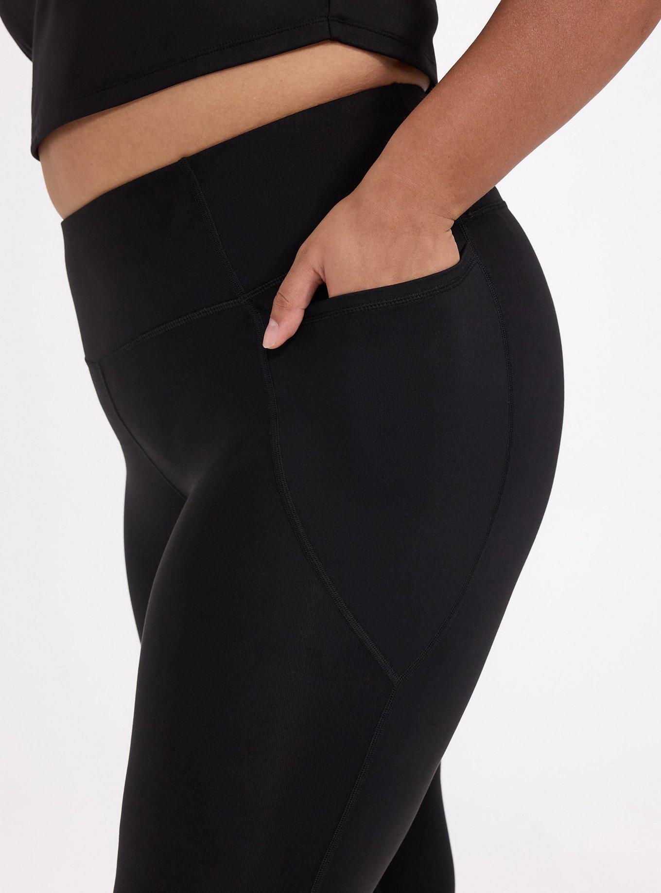Plus Size TRU Performance Butter Full Length Active Legging, DEEP BLACK, alternate