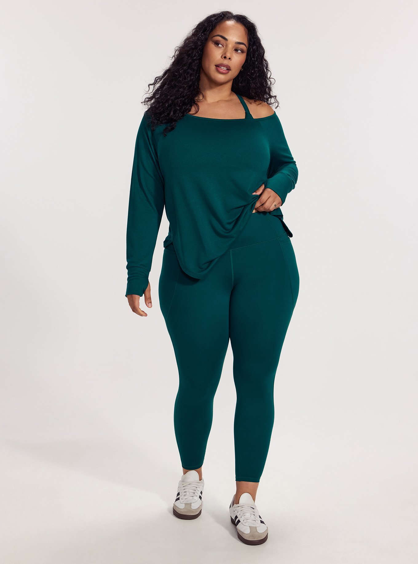 TRU Performance Butter Full Length Active Legging, BOTANICAL GARDEN, alternate