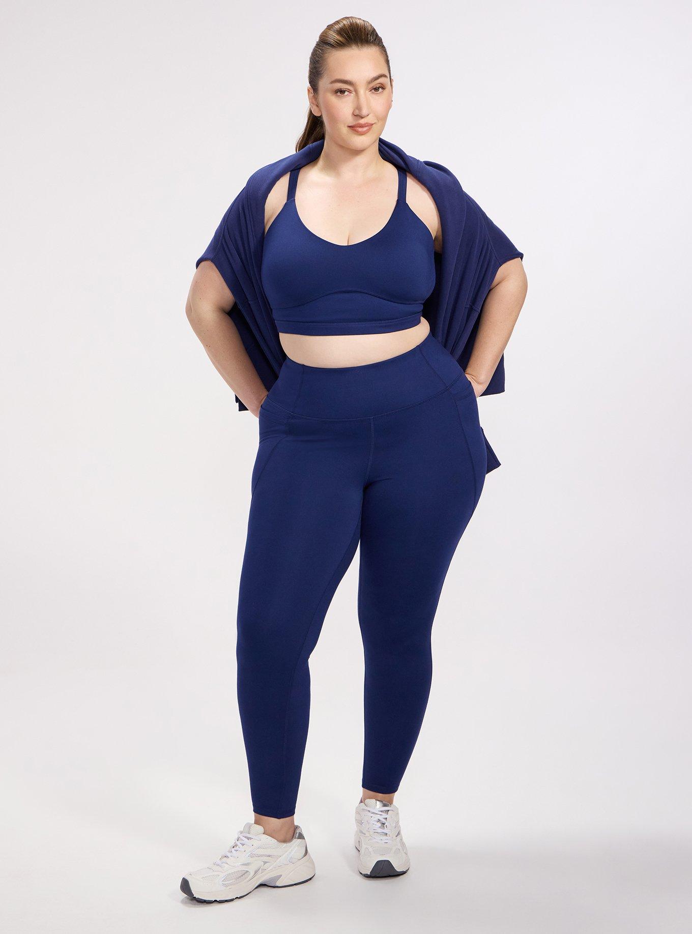TRU Performance Butter Full-Length Active Legging, MEDIEVAL BLUE, alternate