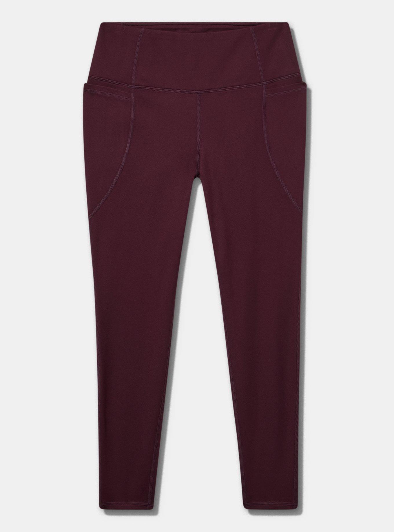TRU Performance Butter Full Length Active Legging, WINETASTING, flat