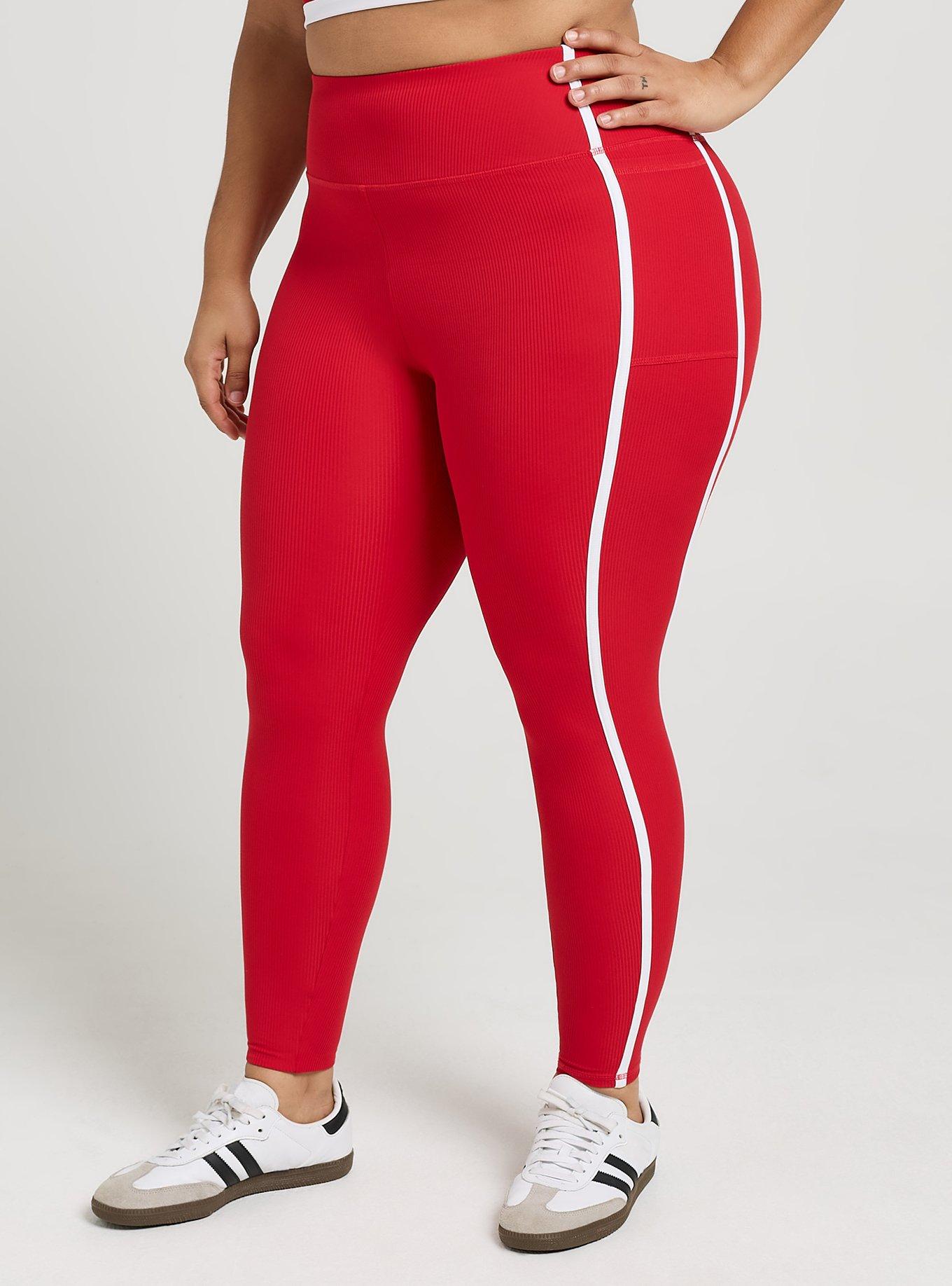 TRU Performance Core Full Length Active Legging with Piping, URBAN RED, alternate
