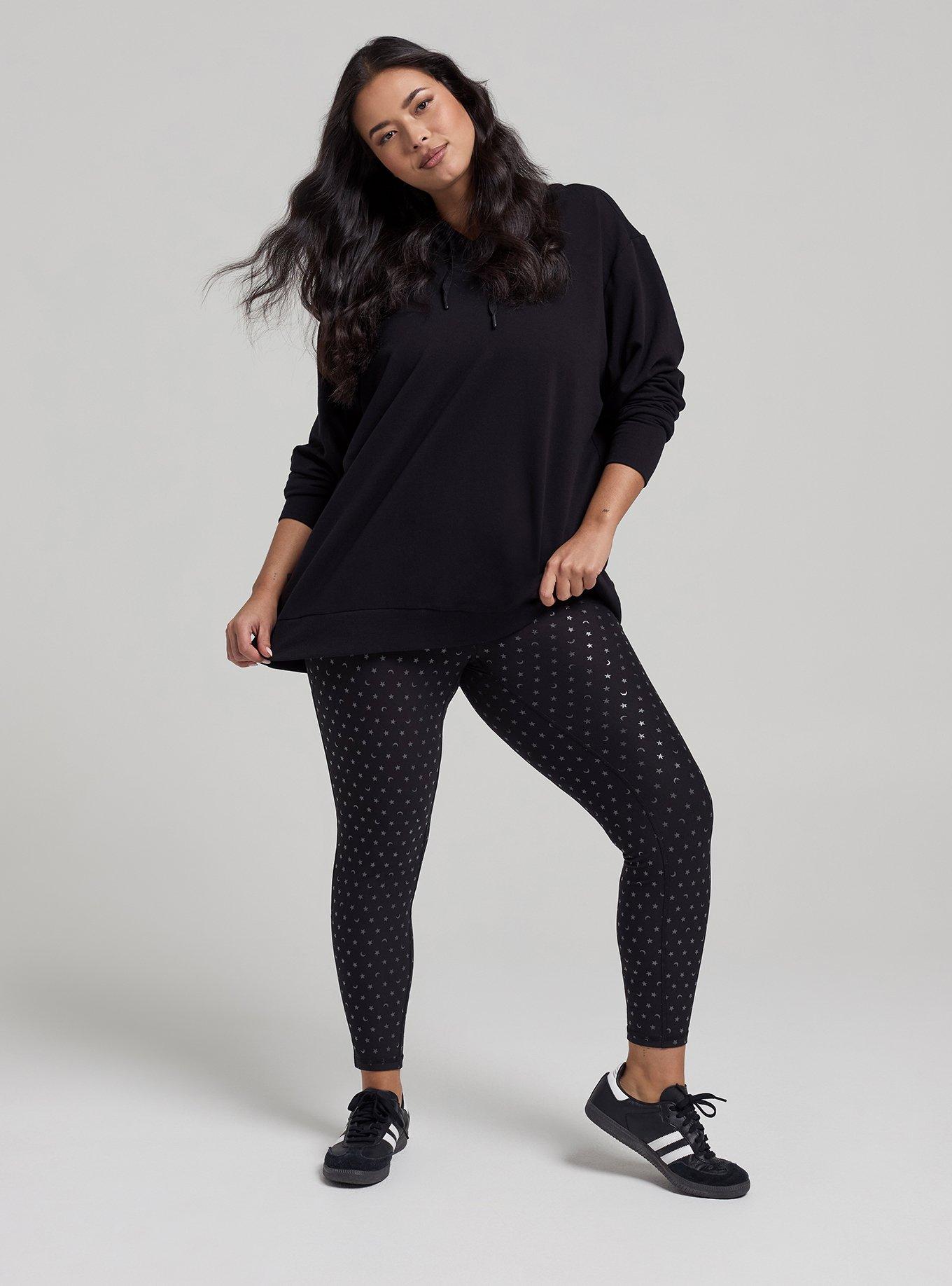 TRU Everyday Fleece Hi-Low Active Hoodie, DEEP BLACK, hi-res