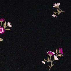 Corset Detail Midi Dress, NEON DITSY FLORAL BLACK, swatch