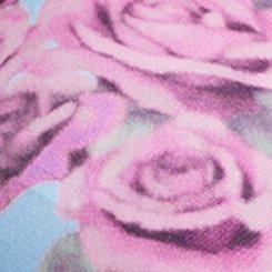 Corset Detail Midi Dress, JULEP ROSE FLORAL LIGHT BLUE, swatch