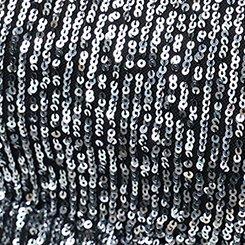 Sequin Mini Dress, SILVER SEQUINS BLACK MESH, swatch