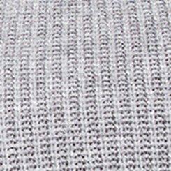 Plus Size Waffle Knit Sweatshirt Skirt Set, GREY AND SILVER LUREX, swatch