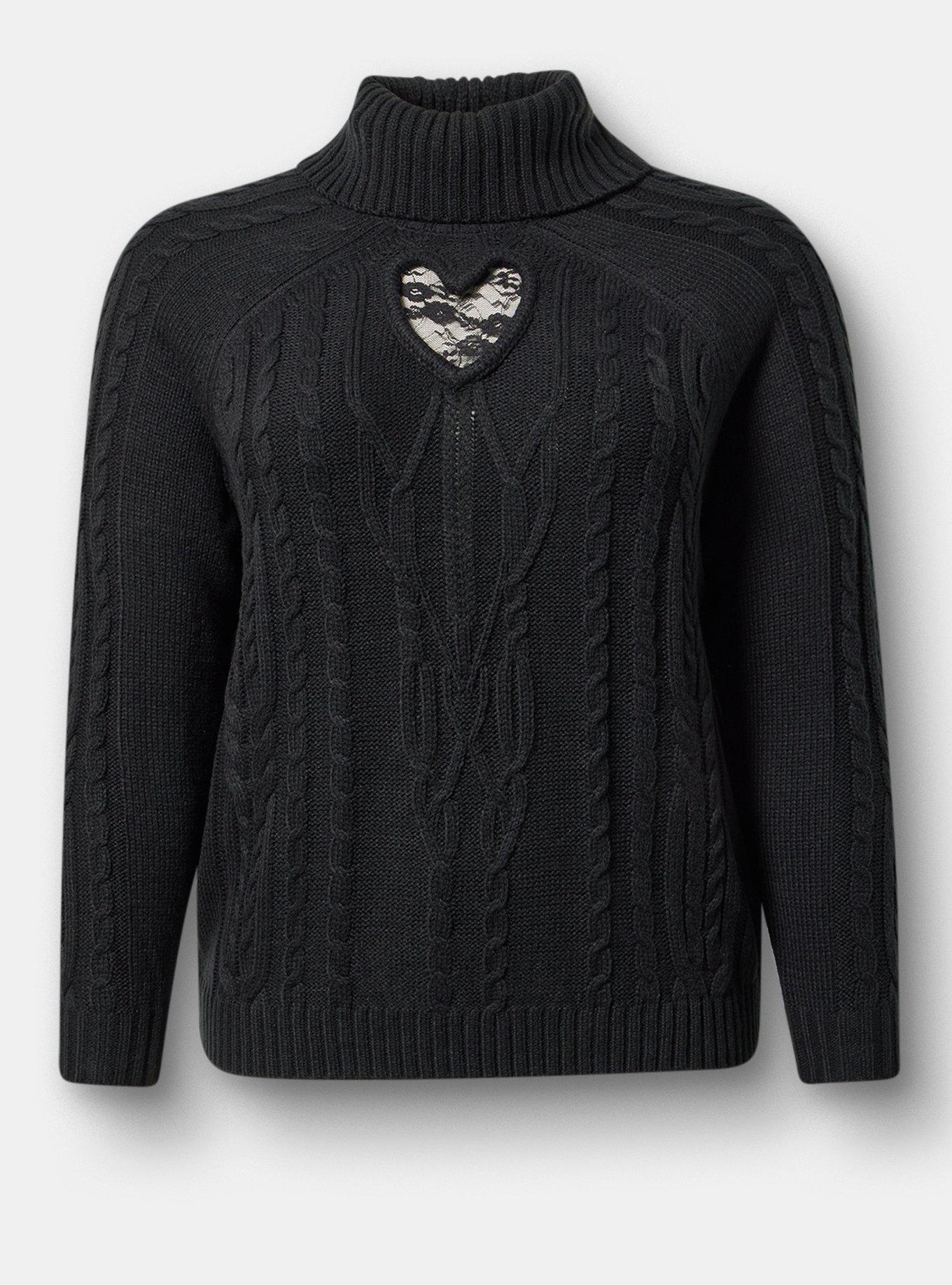 Plus Size - Heart Turtleneck Pullover Sweater - Torrid