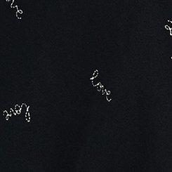 Cozy Fleece Fitted Waist Zip-Up Hoodie, SIGNED WITH LOVE BLACK, swatch