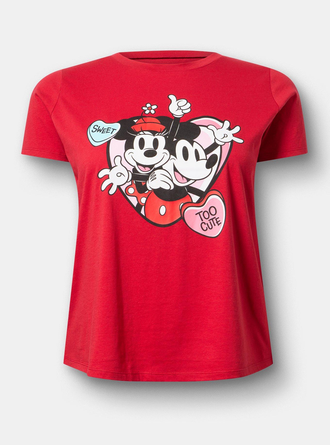 Mickey & Minnie Lounge Top, MICKEY AND MINNIE VALENTINES, hi-res