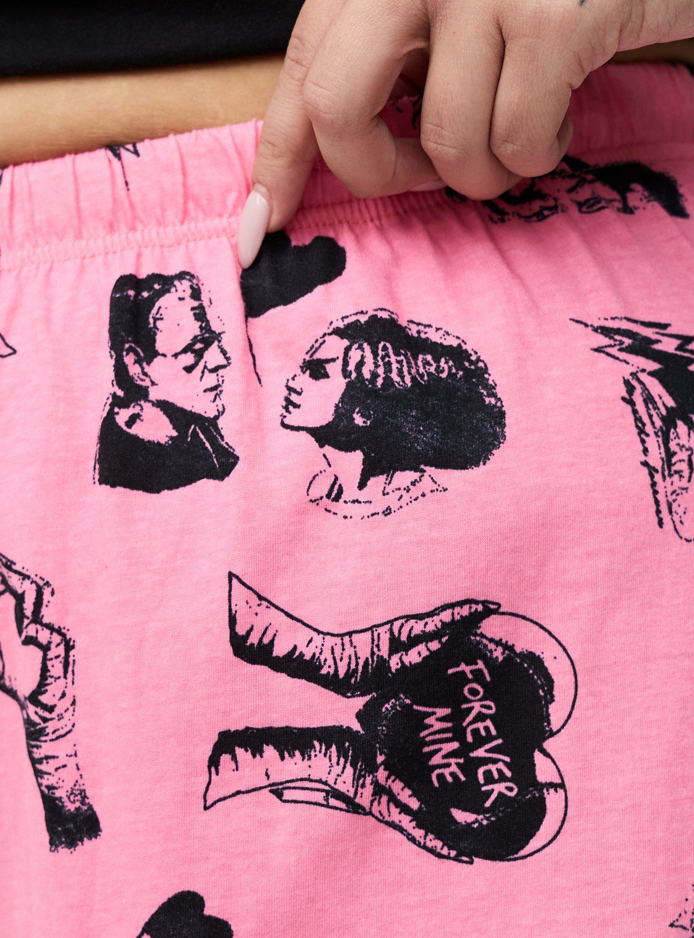 Frankenstein & Bride Lounge Short, FRANK AND BRIDE VALENTINES PRINT, alternate