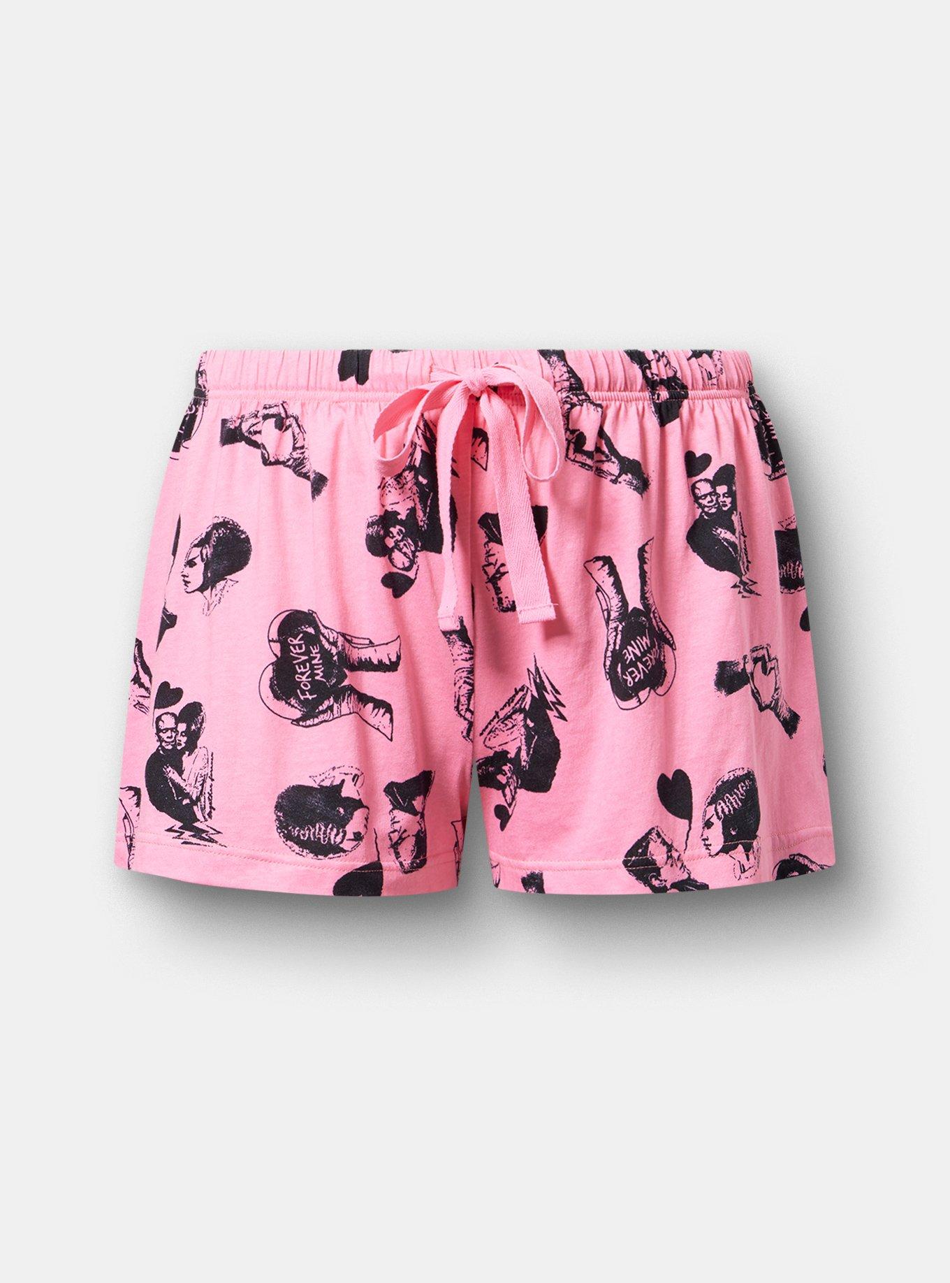 Frankenstein & Bride Lounge Short, FRANK AND BRIDE VALENTINES PRINT, hi-res