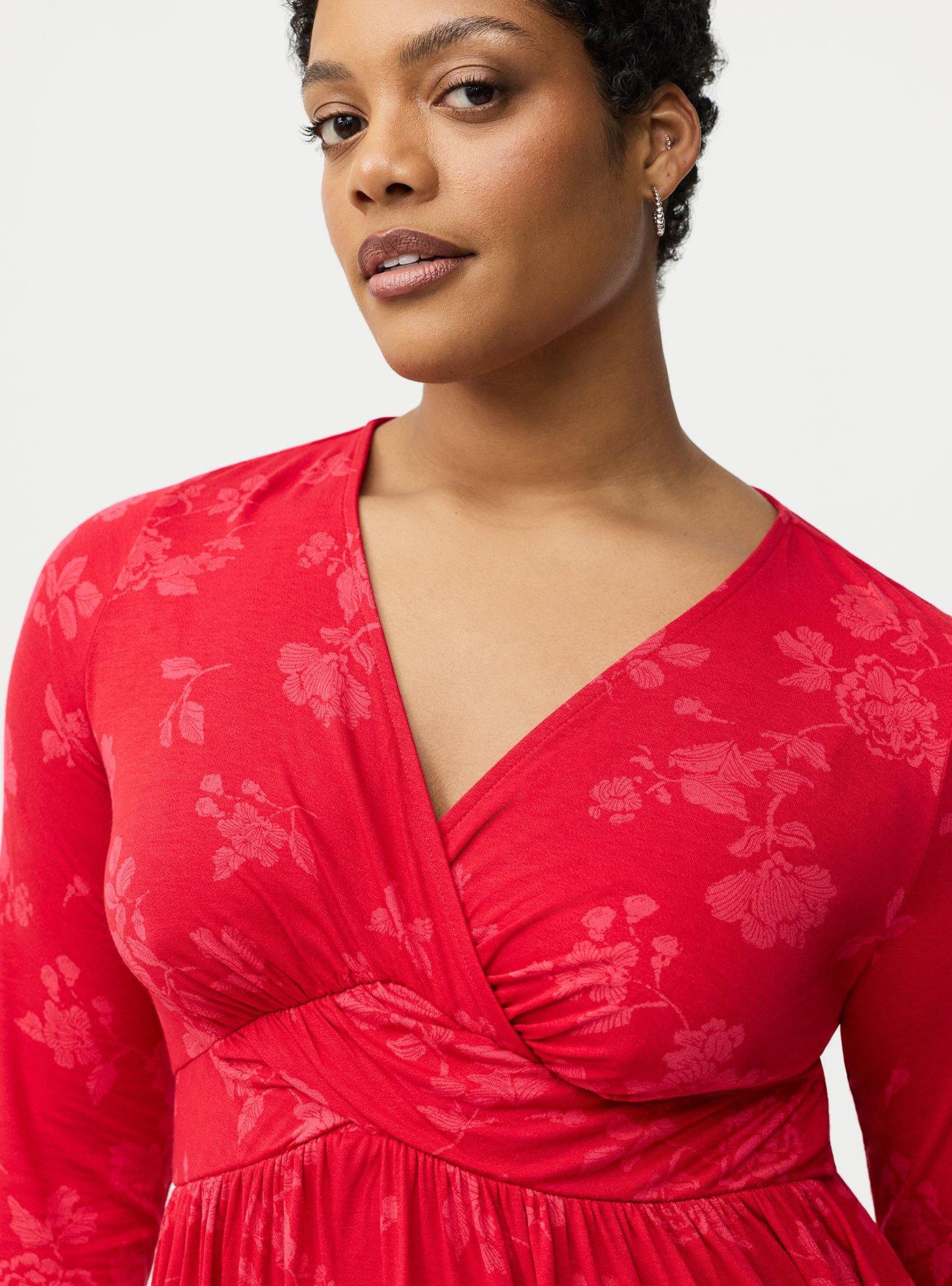 Twist Front Slinky Babydoll Tunic Top