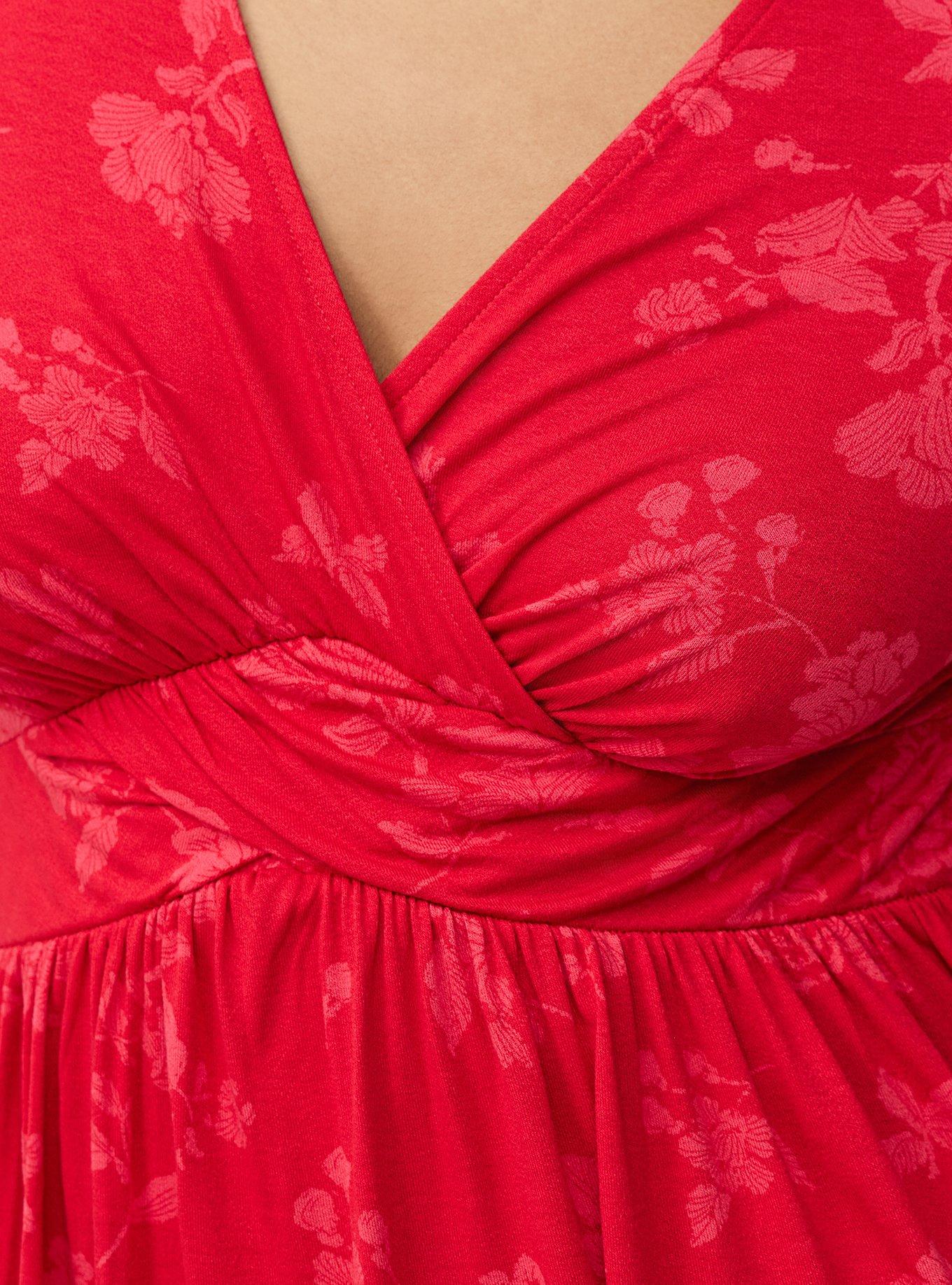 Twist Front Slinky Babydoll Tunic Top