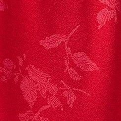 Plus Size Twist Front Slinky Babydoll Tunic Top, BECCA FLORAL RED, swatch