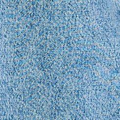 Plus Size Relaxed Hooded Denim Trucker Jacket, LIBRE, swatch