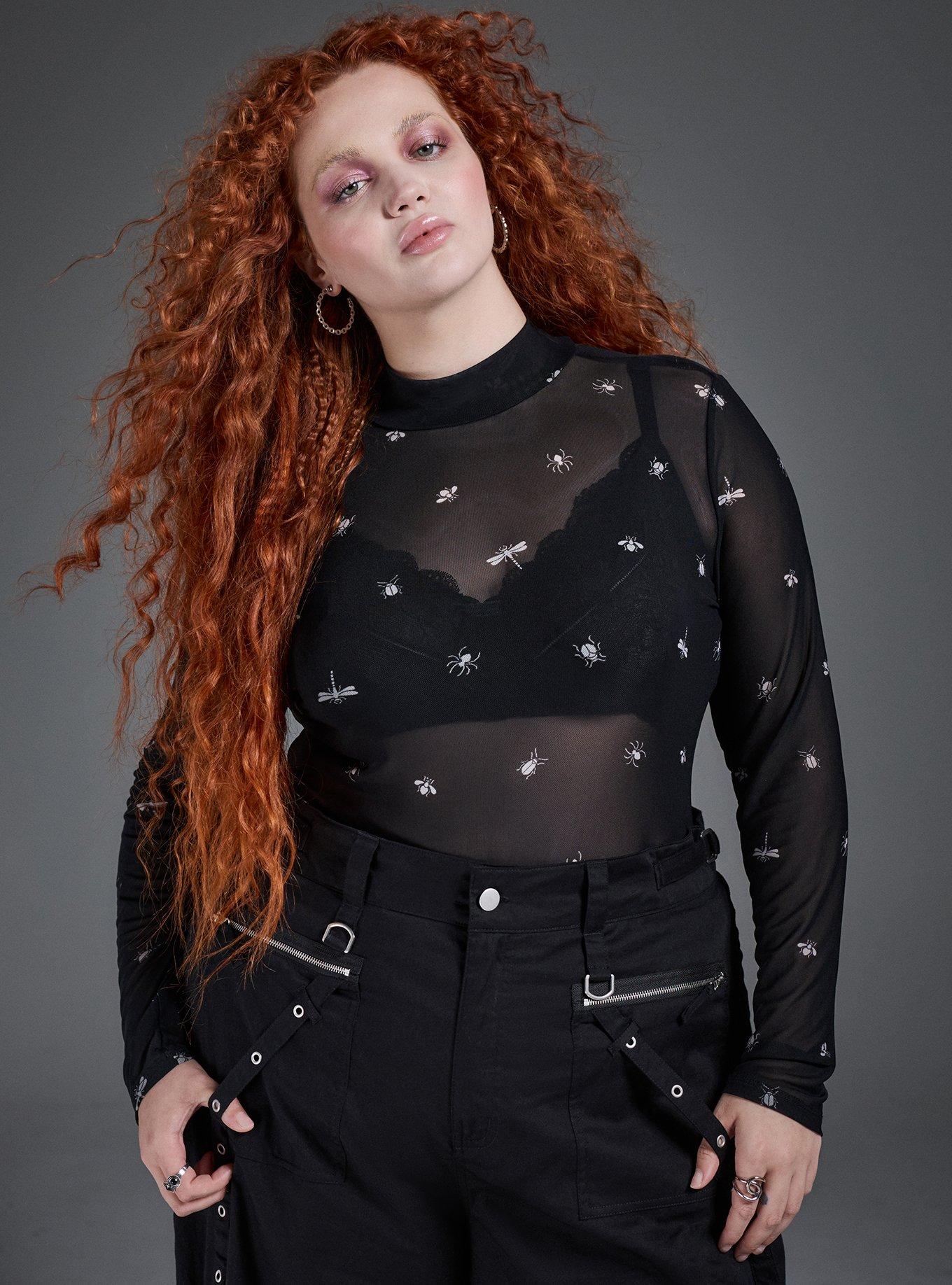 Nightfall Mesh Mock Neck Shirt