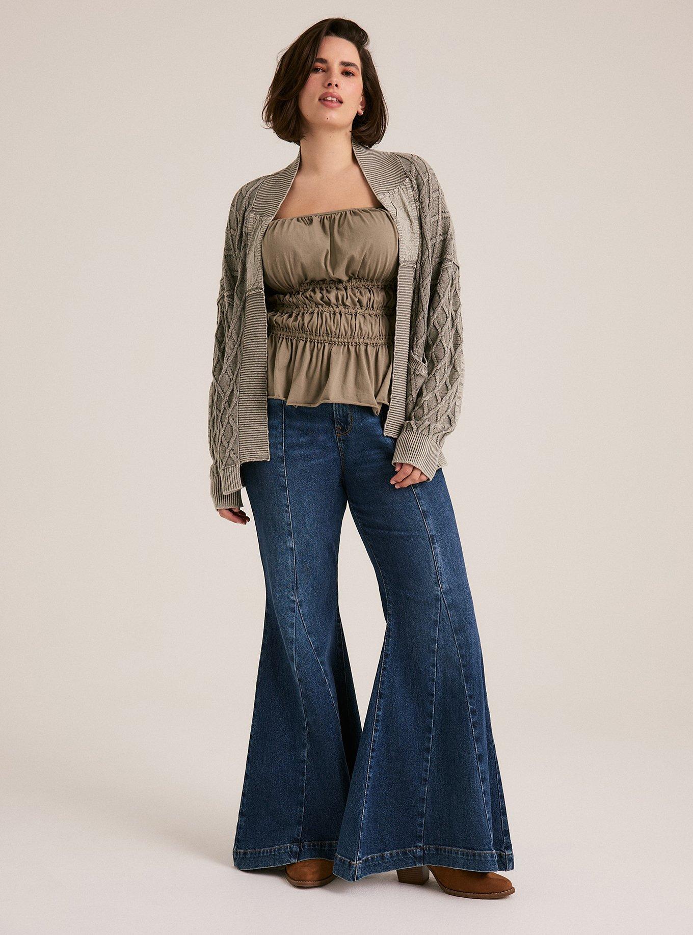 Festi Smocked Cami, VETIVER, alternate