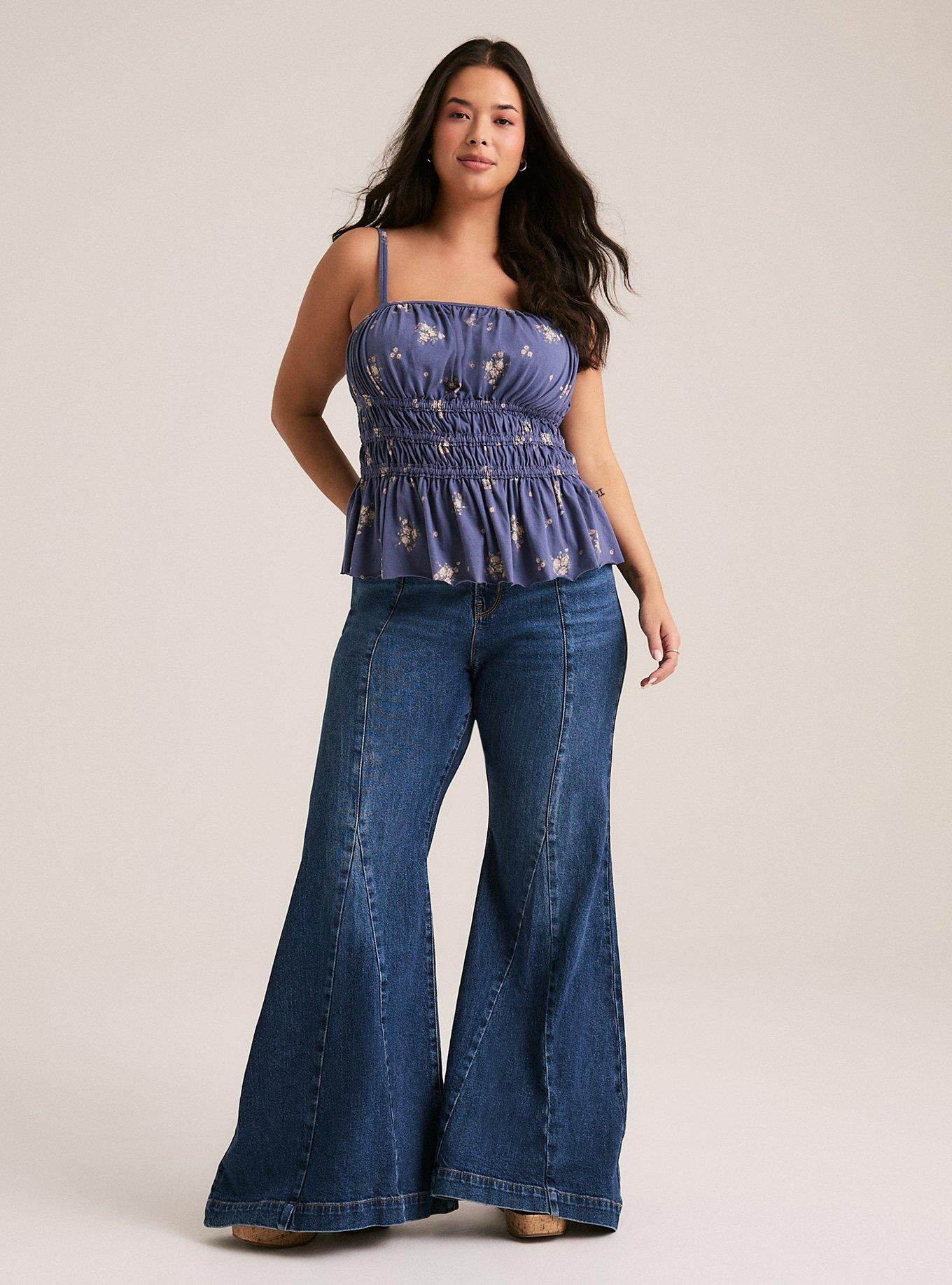 Festi Smocked Cami, BETTY FLORAL NAVY, alternate