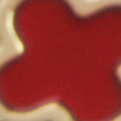 Clover Delicate Chain Necklace, RED, swatch