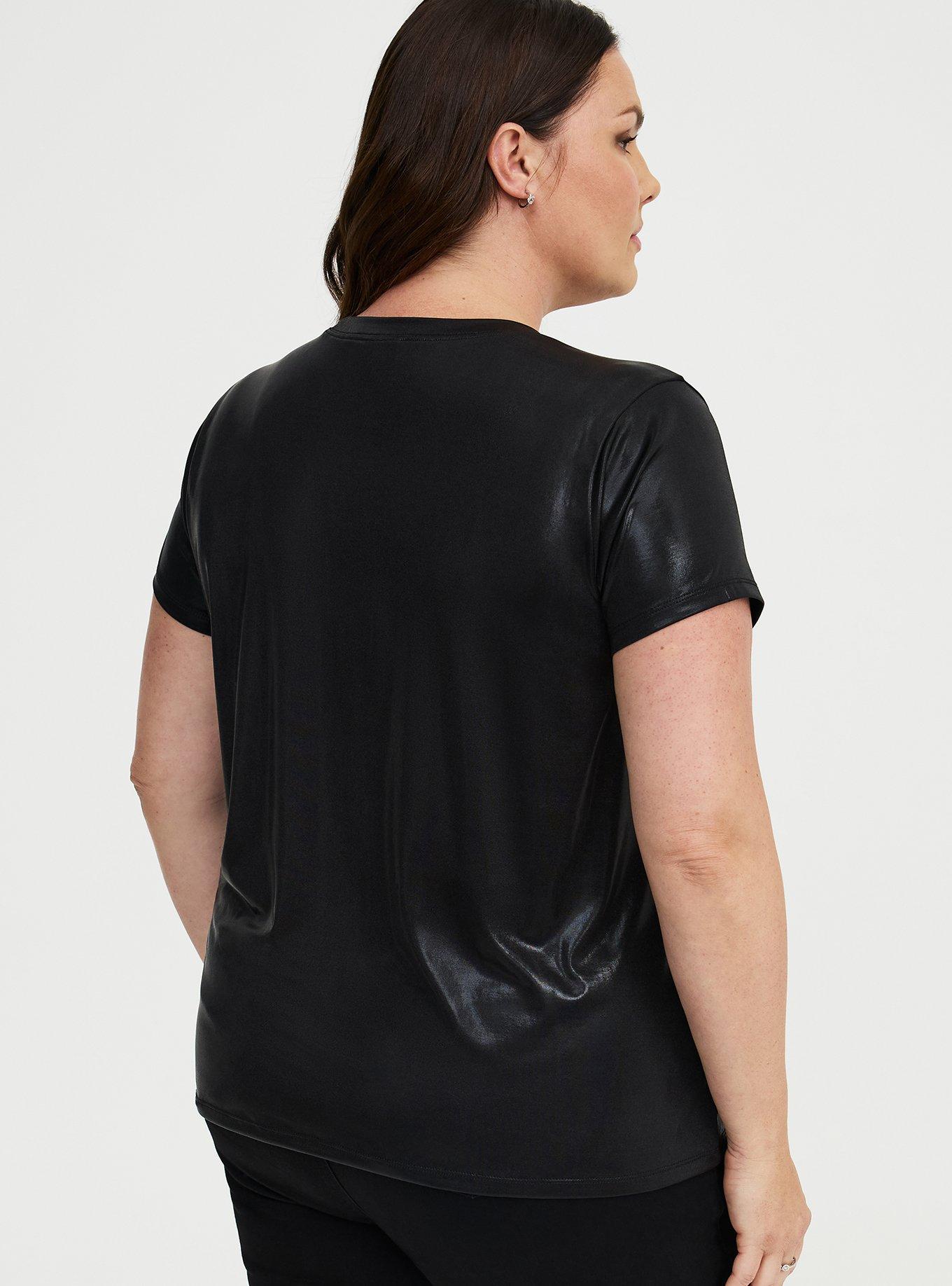Foil Hacci Crew Easy Tee, BLACK FOIL, alternate