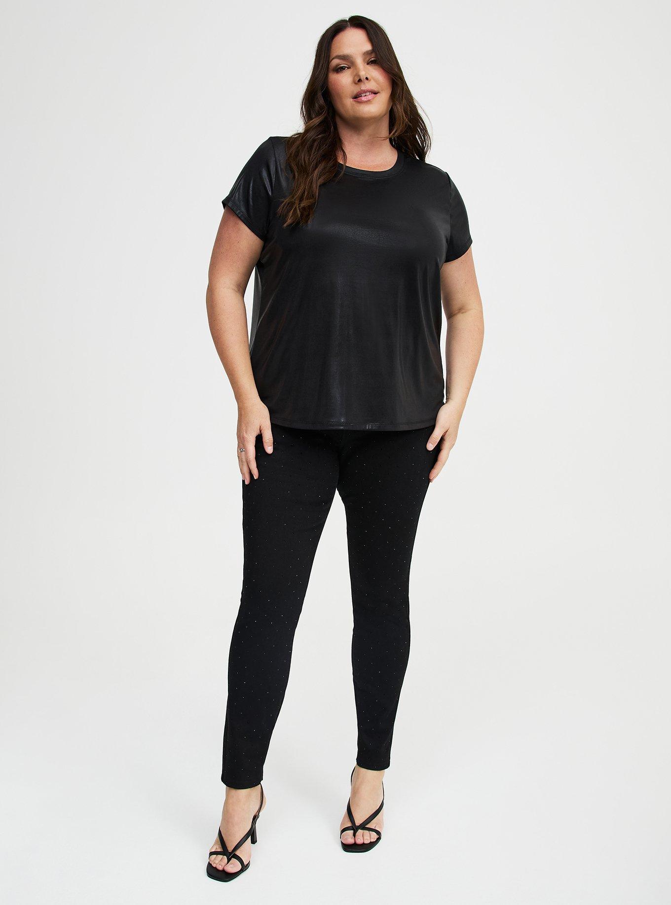 Foil Hacci Crew Easy Tee, BLACK FOIL, alternate