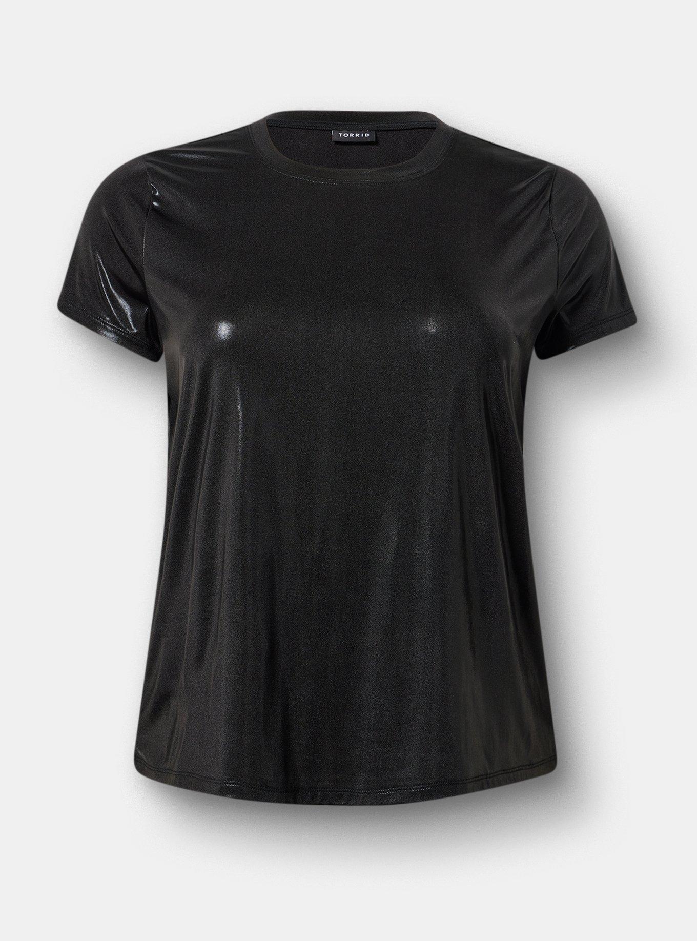 Foil Hacci Crew Easy Tee, BLACK FOIL, hi-res
