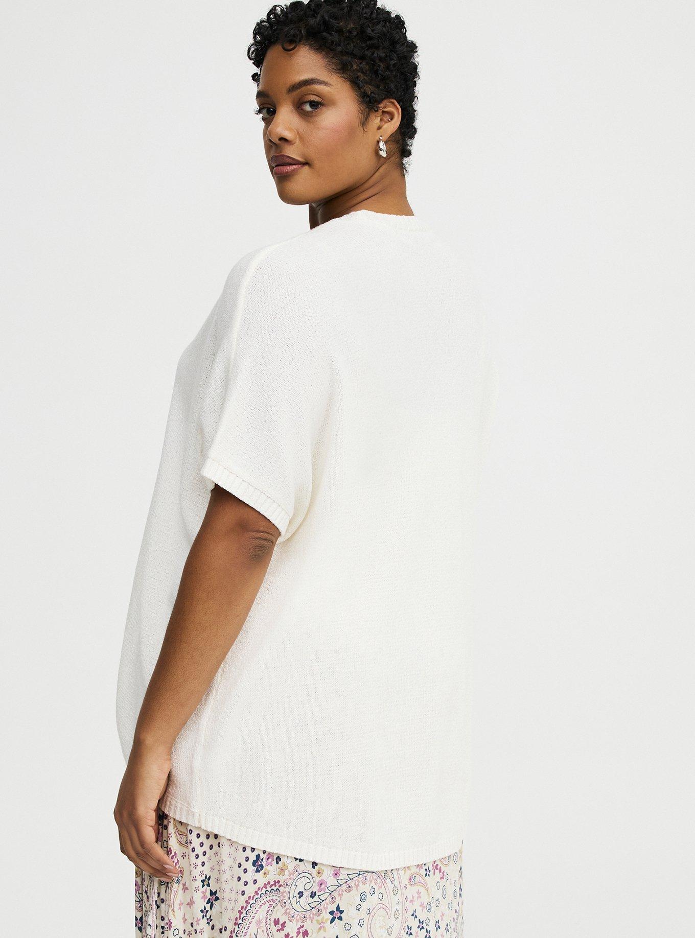 Open Front Cocoon Cardigan, WHISPER WHITE, alternate