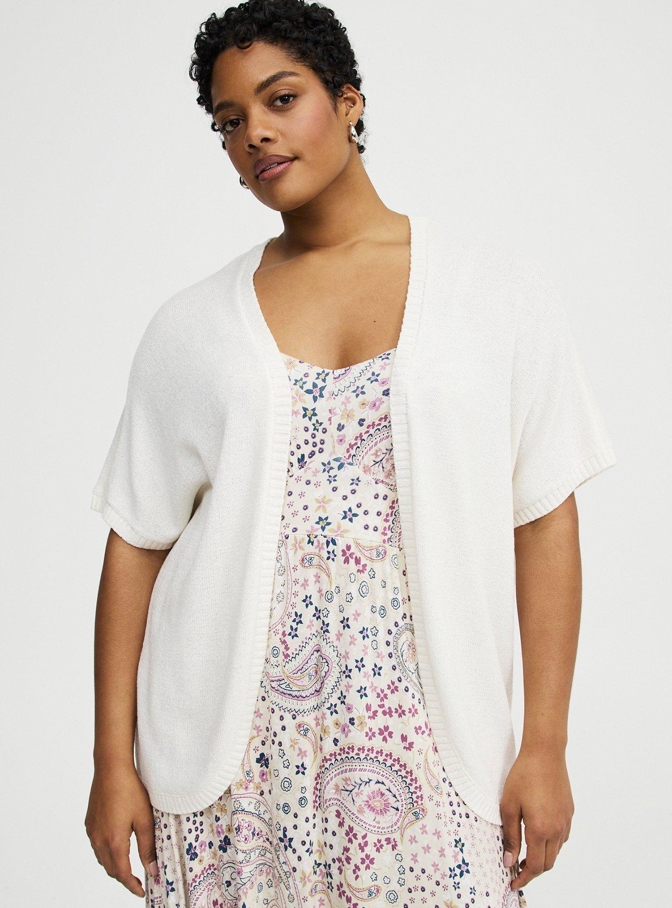Plus Size - Open Front Cocoon Cardigan - Torrid