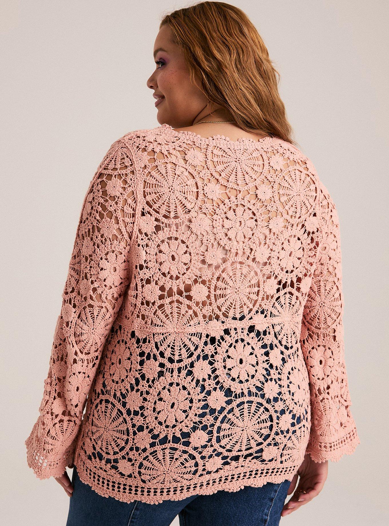 Plus Size - Festi Crochet Lace Cardigan - Torrid