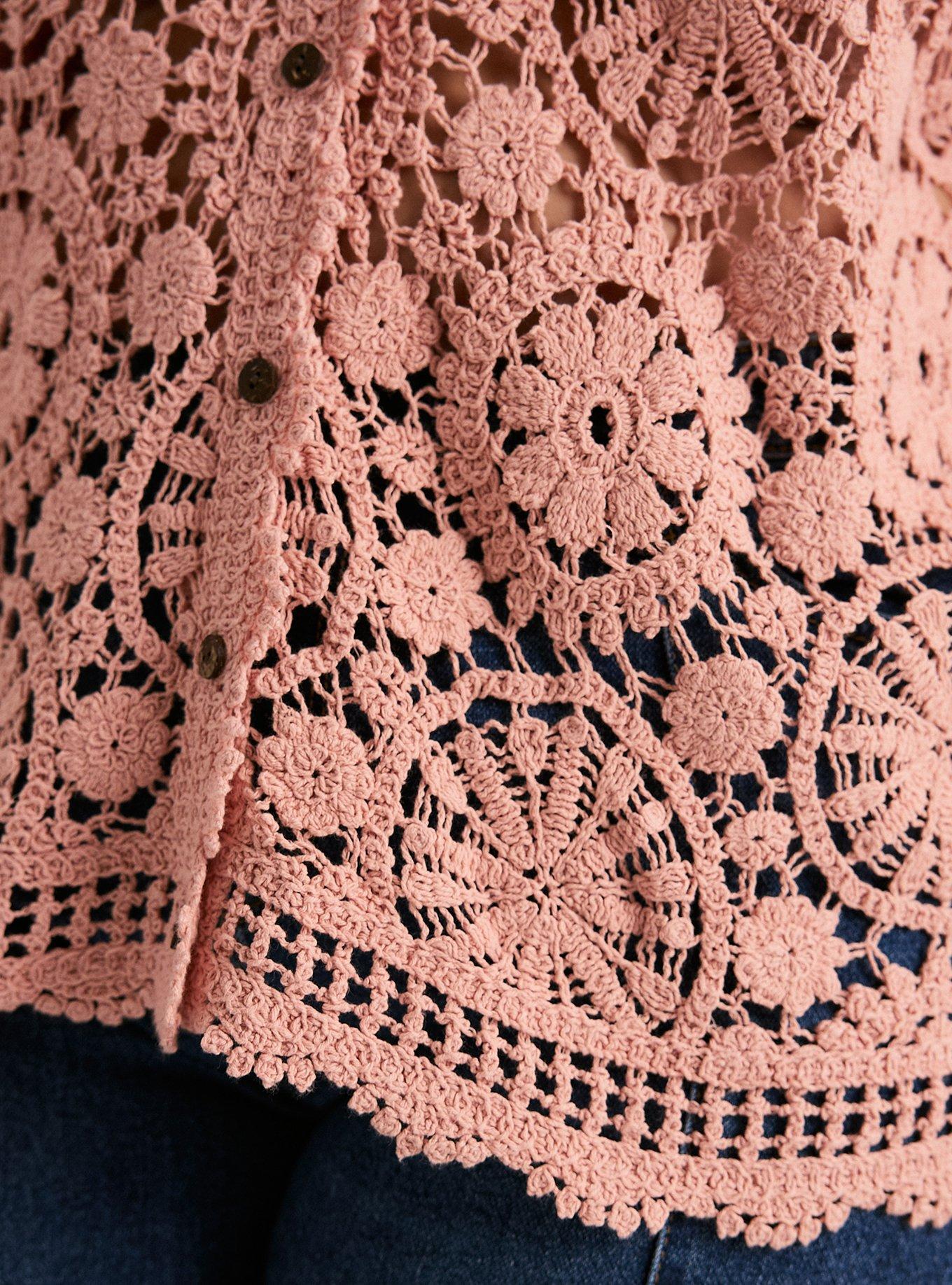 Plus Size - Festi Crochet Lace Cardigan - Torrid