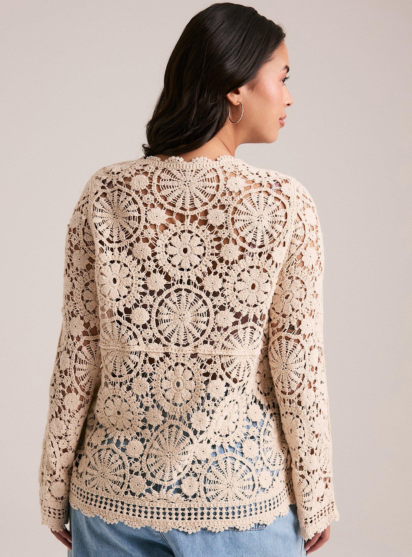 Plus Size - Festi Crochet Lace Cardigan - Torrid