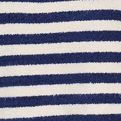 Belle Isle Crew Sweater, BELLE PLACED STRIPE WHITE BLUE, swatch
