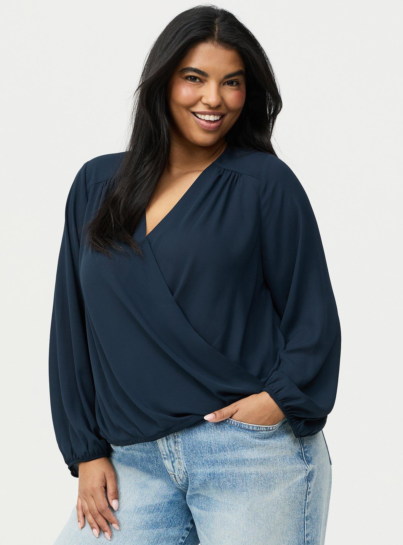 Georgette Surplice Blouse