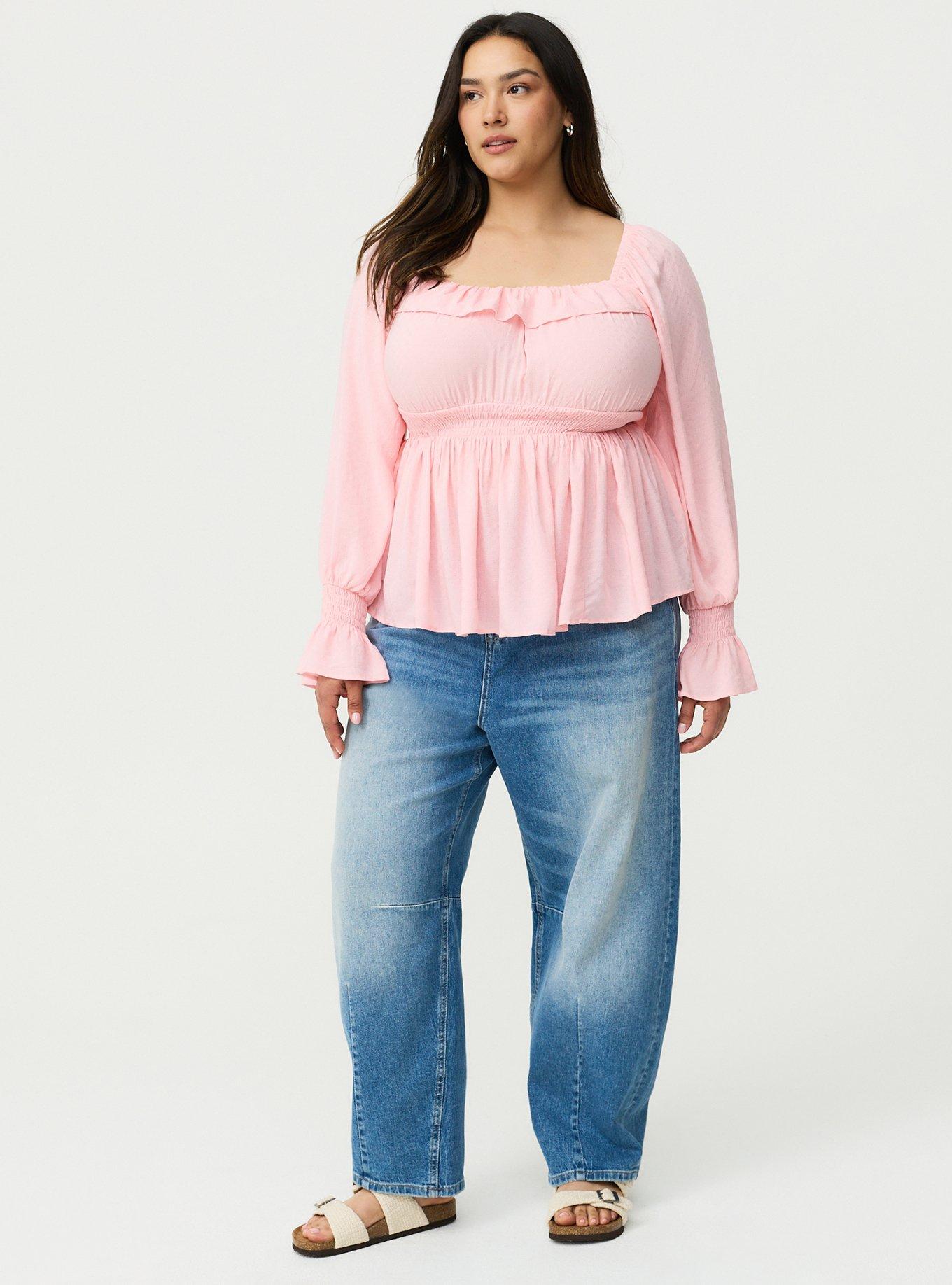 Ruffle Smocked Waist Top