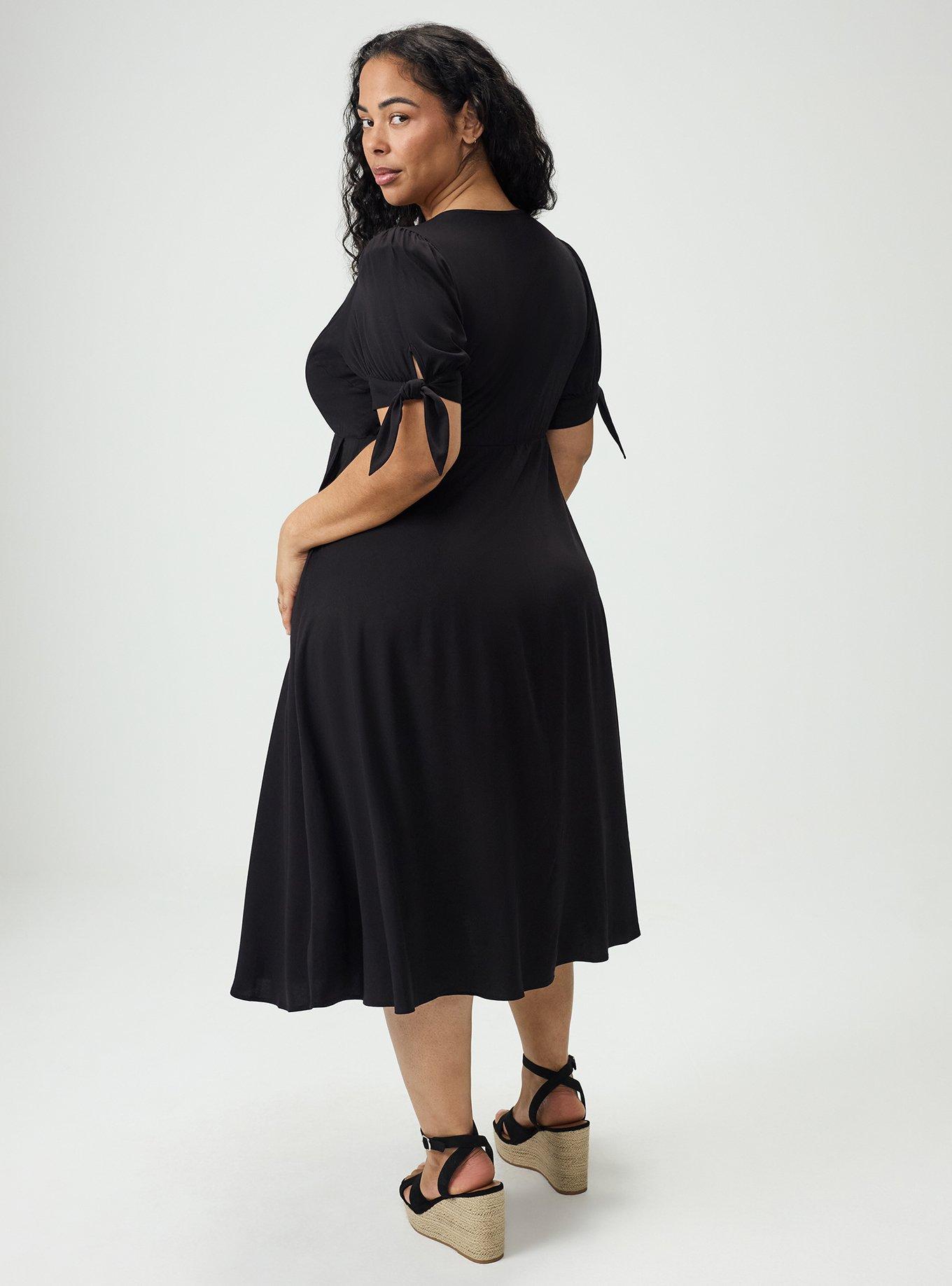 jersey knit summer dress Evie Ribbed-Knit Jersey Dress Navy / Regular / 1X main image 0