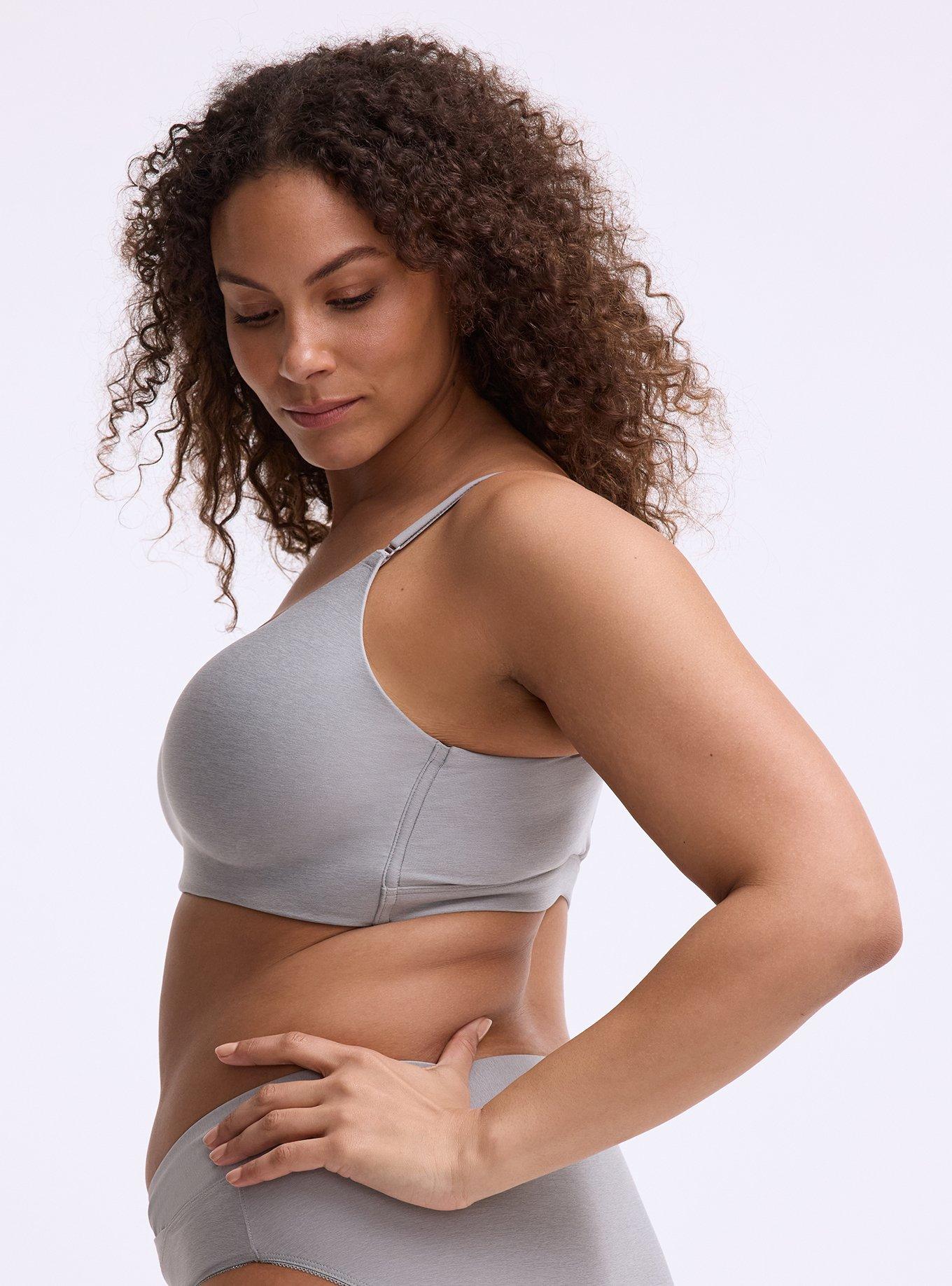 Wire-Free Lightly Lined Pullover Bra, FORMAL GRAY HEATHER, alternate