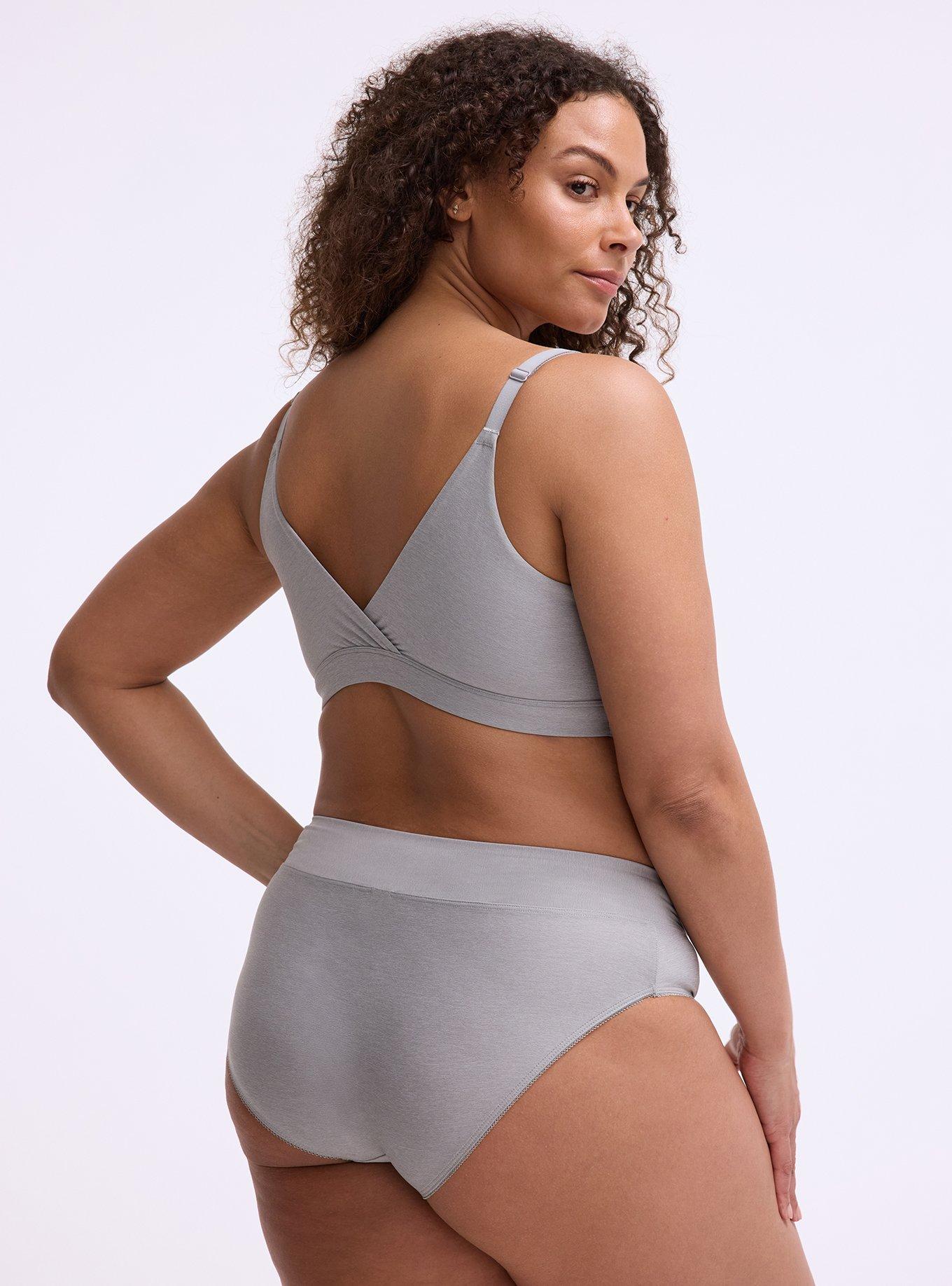 Wire-Free Lightly Lined Pullover Bra, FORMAL GRAY HEATHER, alternate